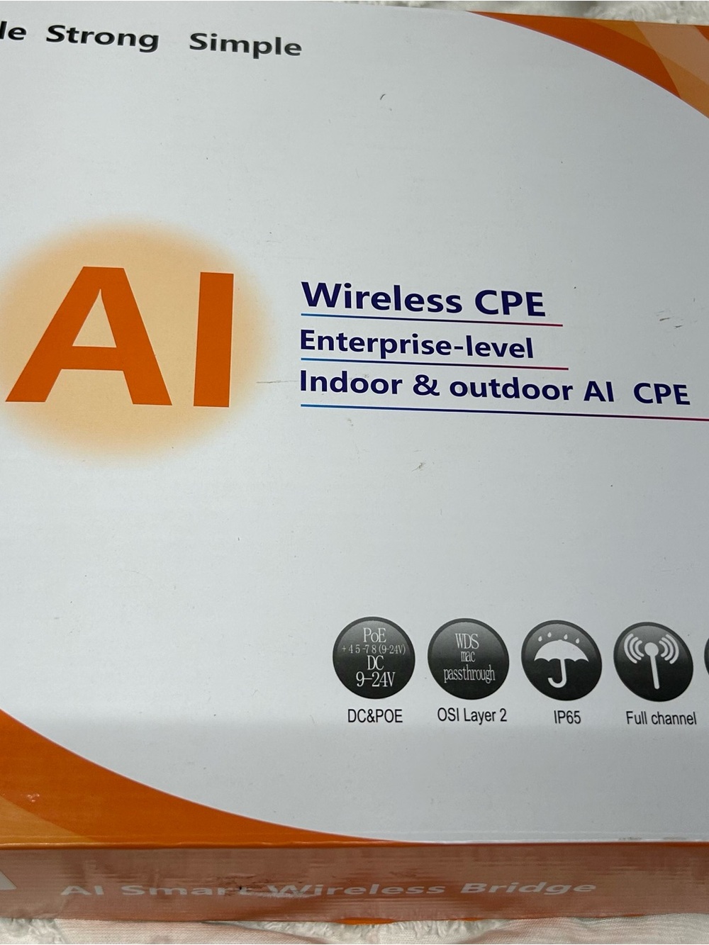 Wireless CPE Enterprise-Level Indoor & Outdoor - Orange